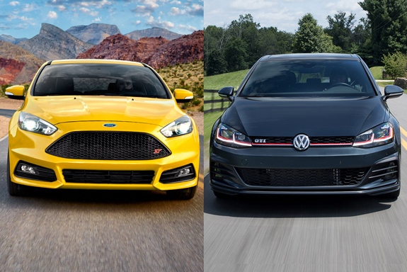 Сравнить 2018 Ford Focus и 2018 Volkswagen Golf GTI: что лучше?