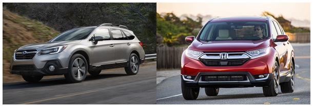 Сравнить Subaru Outback 2019 и Honda CR-V 2019 года: что лучше?
